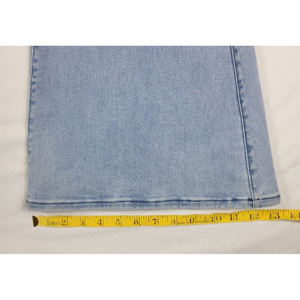 American Eagle Luxe Stretch Flare Jeans Light Wash High Rise Pull On S L555TLN - Picture 5 of 11